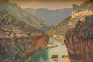 塔恩峡谷，1912年，1914年 作者 爱德华·路易斯·劳伦森