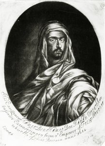 Hamet Ben Hamet Ben Haddu Otter阁下，由John Lloyd出版，1682年（mezzotint） 作者 爱德华·卢特雷尔