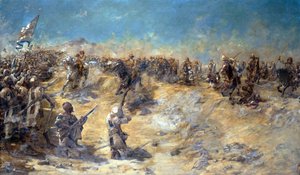 1899年9月2日，1899年在Omdurman战役中的第21枪骑兵的冲锋