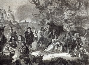 1666年伦敦大火期间的Highgate Fields