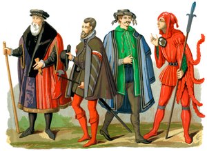 1849年15至16世纪的德国服装。