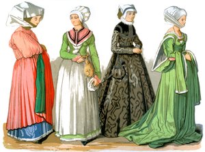 1849年，德国纽伦堡妇女。