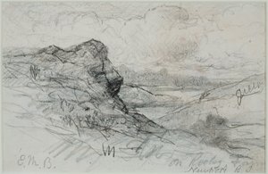 罗德岛州纽波特 (#13B) 1880年代（纸上石墨） 作者 爱德华·米切尔·班尼斯特