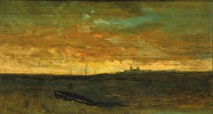 日落景象，约1875-1885年。 作者 爱德华·米切尔·班尼斯特