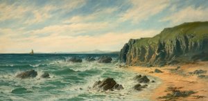 沿海风景，1887年。 作者 爱德华·摩尔