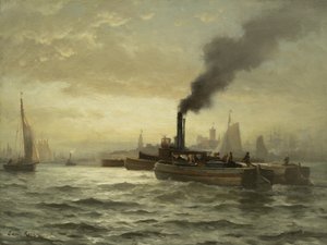 纽约港，纽约市，1880年