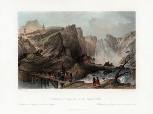 鼎豪大瀑布，中国三脚架湖上，约1840年。