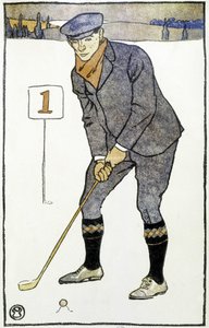 Calendar: “” Golf Calendar”” by Edward Penfield 作者 爱德华·彭菲尔德