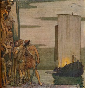 1914年，1914年，爱尔兰的圣帕特里克登陆 作者 爱德华·雷金纳德·弗兰普顿