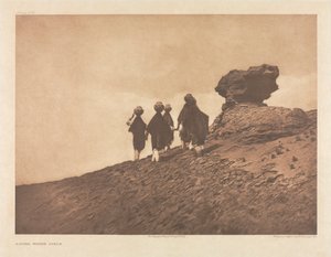 作品集 XVI，第 573 版：阿科马水姑娘 作者 爱德华·S·柯蒂斯