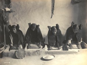 爱德华-S-柯蒂斯笔下的 "梅林槽"--霍皮语 作者 爱德华警长柯蒂斯