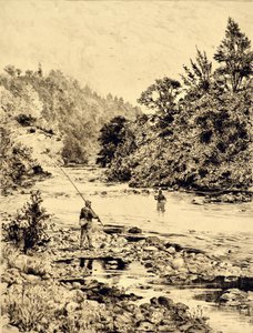 发球台：奥文顿的发球台，约 1880 年（蚀刻）