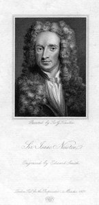 艾萨克·牛顿爵士，英国数学家，天文学家和物理学家，1821年。