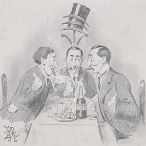 一个着名的午餐三重奏（三个艾萨克斯）1900年