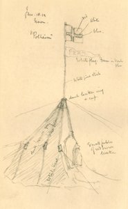 1912年1月18日，南极的阿蒙森斯帐篷（Amundsens Tent），1913年