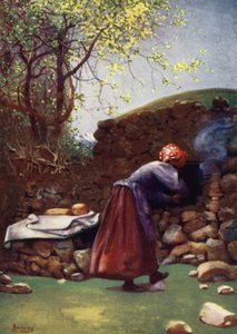 科西嘉：烤炉，Aleria（彩色石版画）