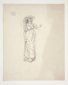 一位妇女的素描--不明插图 作者 埃德温奥斯汀修道院
