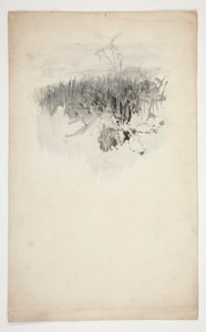 幼树素描，田野 作者 埃德温奥斯汀修道院