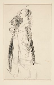 伊莎贝拉的教育》研究（油画） 作者 埃德温奥斯汀修道院