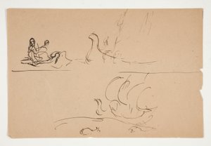 圣杯的探索》研究（为波士顿公共图书馆创作的 15 幅系列画作，1901 年完成） 作者 埃德温奥斯汀修道院