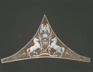 宾夕法尼亚州议会大厦三角装饰细节研究，哈里斯堡，1902-1911 年 作者 埃德温奥斯汀修道院