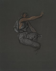 宾夕法尼亚州议会大厦壁画项目的不明人物研究，哈里斯堡，1902-1911 年 作者 埃德温奥斯汀修道院