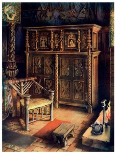 The Kings Room Oxburgh Hall，诺福克，1910年。