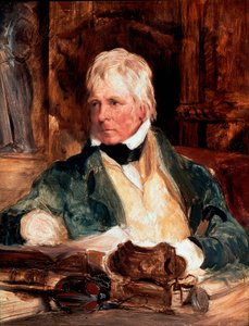 Walter Scott (1771-1832) 的肖像，苏格兰作家 Edwin Henry Landseer (1802-1873) 作画，1824 年 29.2 厘米 x 24.1 厘米伦敦，国家肖像画廊 作者 埃德温·兰瑟