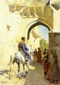 阿拉伯场景，1844-89年 作者 埃德温·洛德·沃克斯