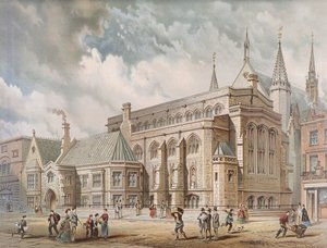 伦敦市政厅图书馆，1872年 作者 埃德温·托马斯·杜比