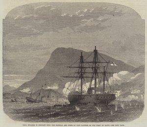 HMS Bulldog与Hayti海岸的Haytien角的Flotilla和堡垒发生冲突