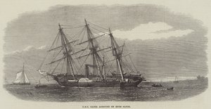 HMS赛车在Ryde Sands搁浅