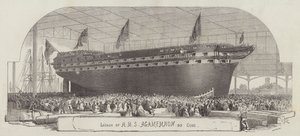 推出HMS Agamemnon，90支枪