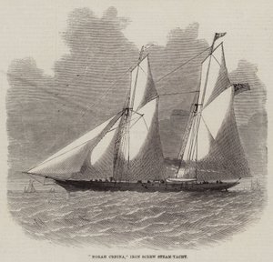 Norah Creina，铁螺旋蒸汽游艇 作者 Edwin Weedon