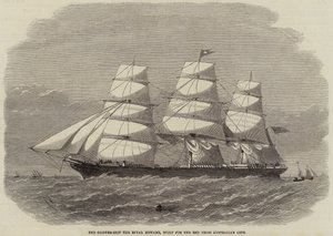 飞船皇家爱德华号，为红十字澳大利亚航线建造 作者 Edwin Weedon