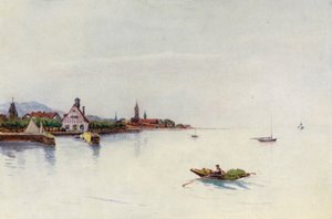 莱茵河：布雷根茨、博登湖、康斯坦茨湖（彩色石版画） 作者 艾菲·贾丁