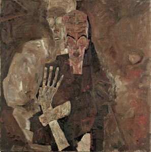 自我先知II（死亡与男人） 作者 埃贡·席勒（Egon Schiele）