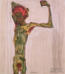 无政府主义者，c.1909-10 作者 埃贡·席勒（Egon Schiele）