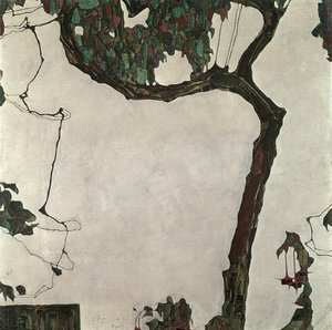秋树，1909年 作者 埃贡·席勒（Egon Schiele）