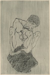 悲痛 作者 埃贡·席勒（Egon Schiele）