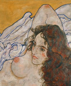 Liegende Frau（布面油画） 作者 埃贡·席勒（Egon Schiele）