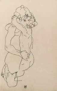 母亲和孩子 作者 埃贡·席勒（Egon Schiele）