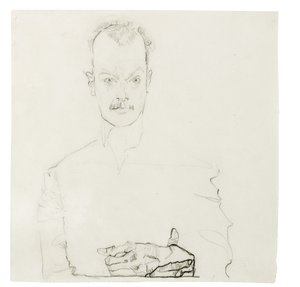 亚瑟·罗斯勒肖像，1910年 作者 埃贡·席勒（Egon Schiele）