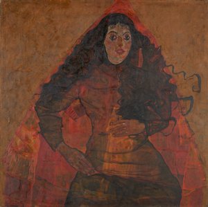 特鲁德·恩格尔肖像c。 1913年。 作者 埃贡·席勒（Egon Schiele）