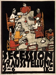 维也纳分裂国家第49届展览的海报，1918年
