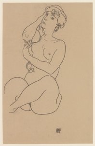 斜倚裸体，1917年