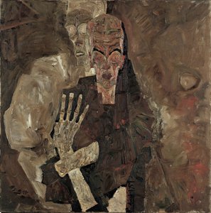 自我先知II（死与人） 作者 埃贡·席勒（Egon Schiele）