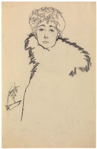 瑟琳娜·莱德勒（Serena Lederer），1917年 作者 埃贡·席勒（Egon Schiele）