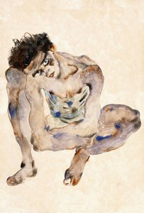蹲 作者 埃贡·席勒（Egon Schiele）