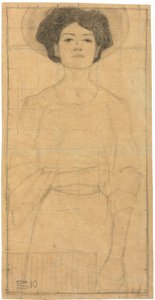 戴着帽子的年轻女子 作者 埃贡·席勒（Egon Schiele）
